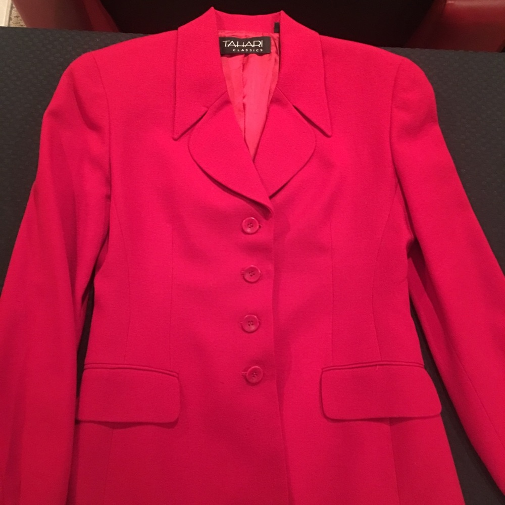 Tahari Red Blazer